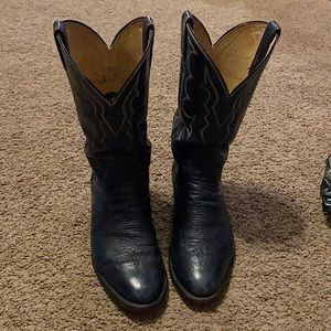 Vintage dark blue Tony Lama boots. Size 9D